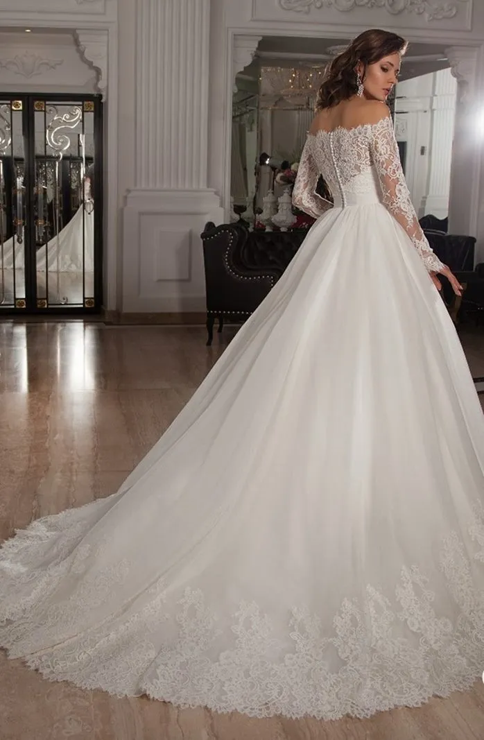 ---Abito da sposa economico nella vostra atelier del risparmio online, con trasparenze elegante e raffinato per matrimoni di inv