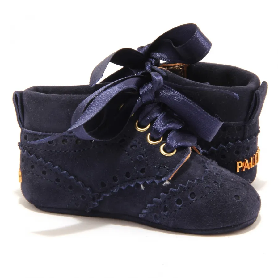 0006U scarpa culla bimba I PINCO PALLINO blu shoe kid