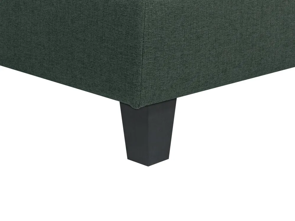 5-Seater Modular Fabric Sofa Dark Green UNSTAD
