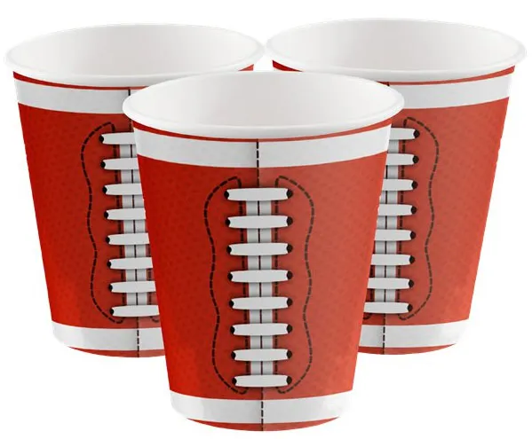 6 bicchieri per feste di calcio da 500 ml