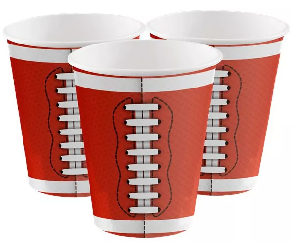 6 bicchieri per feste di calcio da 500 ml