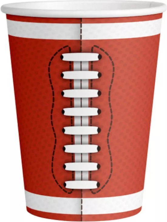 6 bicchieri per feste di calcio da 500 ml