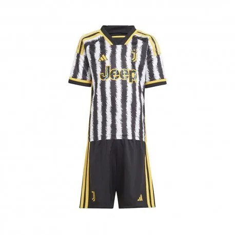 ADIDAS Completo Calcio Neonato Minikit Juve Home 23/24 Nero Bianco