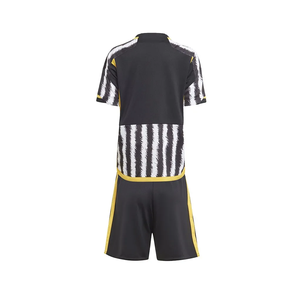 ADIDAS Completo Calcio Neonato Minikit Juve Home 23/24 Nero Bianco