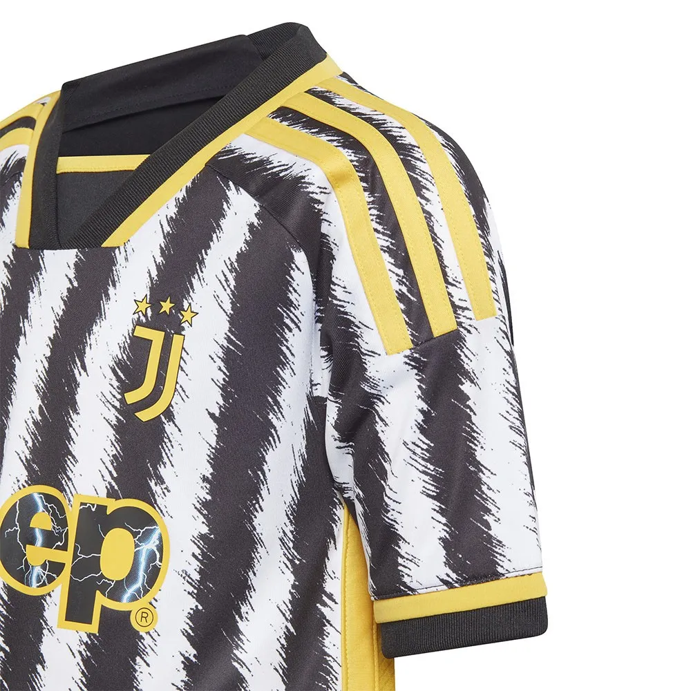 ADIDAS Completo Calcio Neonato Minikit Juve Home 23/24 Nero Bianco