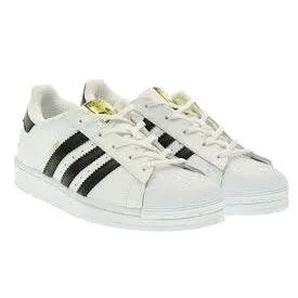 Adidas  Superstar bianca con strisce nere 