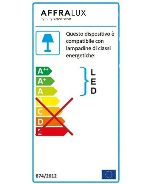 AFFRALUX Band Diodi 2074 Lampada a sospensione a Led D. 108cm 2 Colori