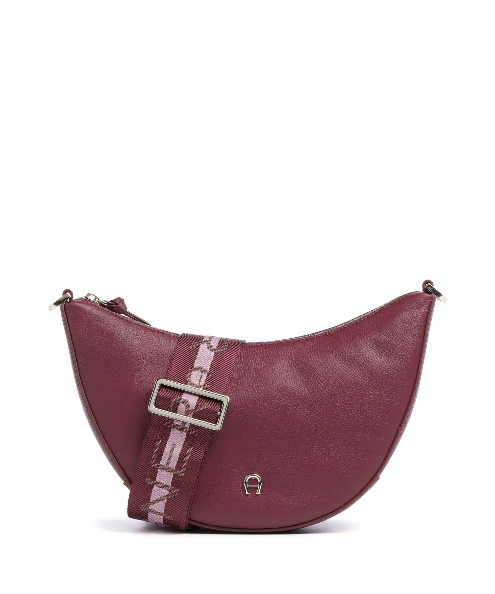  Aigner Zita S Borsa a tracolla pelle di vacchetta grana vino  