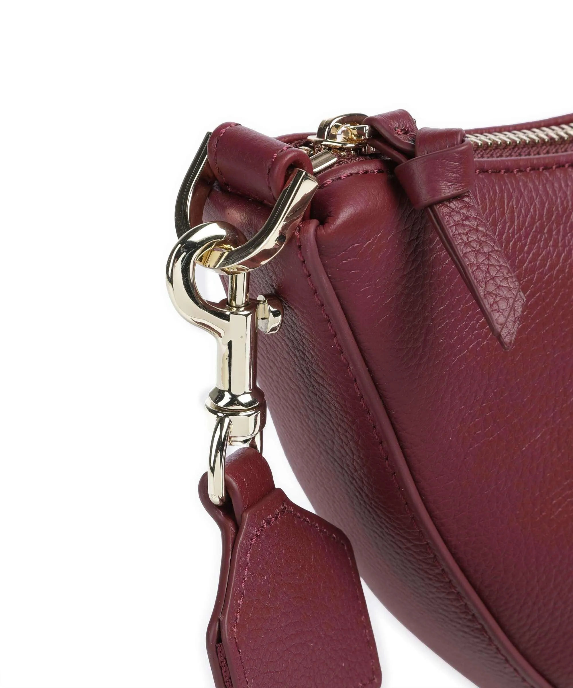  Aigner Zita S Borsa a tracolla pelle di vacchetta grana vino  