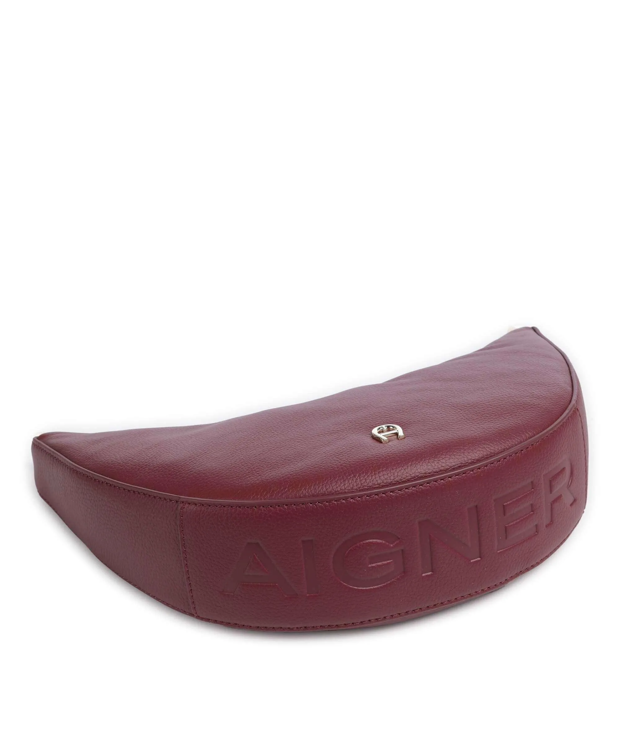  Aigner Zita S Borsa a tracolla pelle di vacchetta grana vino  