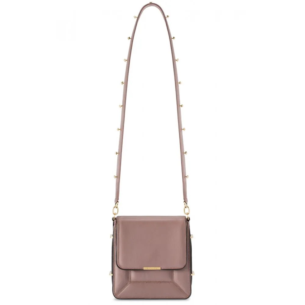 Aleksandra Badura - Candy Bag - Borsa a Tracolla in Coccordillo e Vitello - Cocoa - Borsa in Pelle di Alta Qualità Luxury