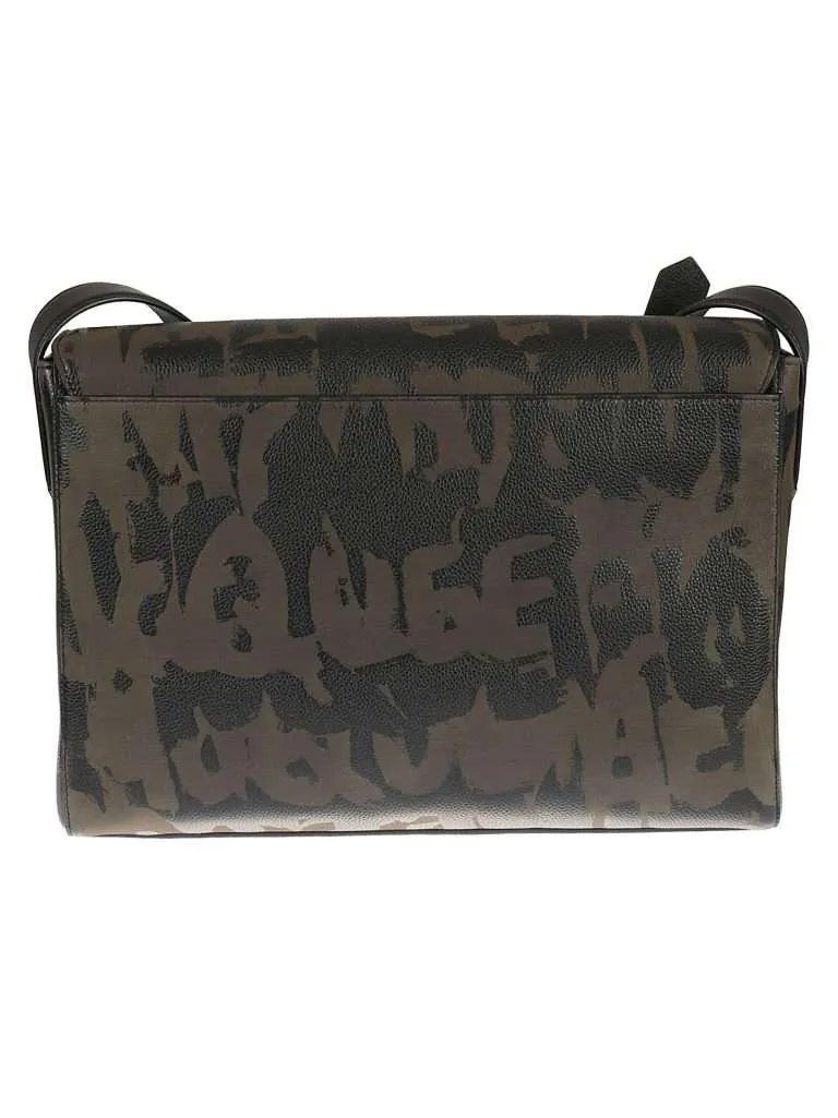 ALEXANDER McQUEENMessenger bag Black/beige