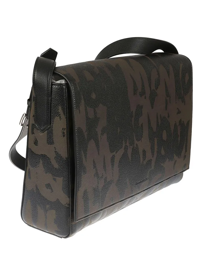 ALEXANDER McQUEENMessenger bag Black/beige