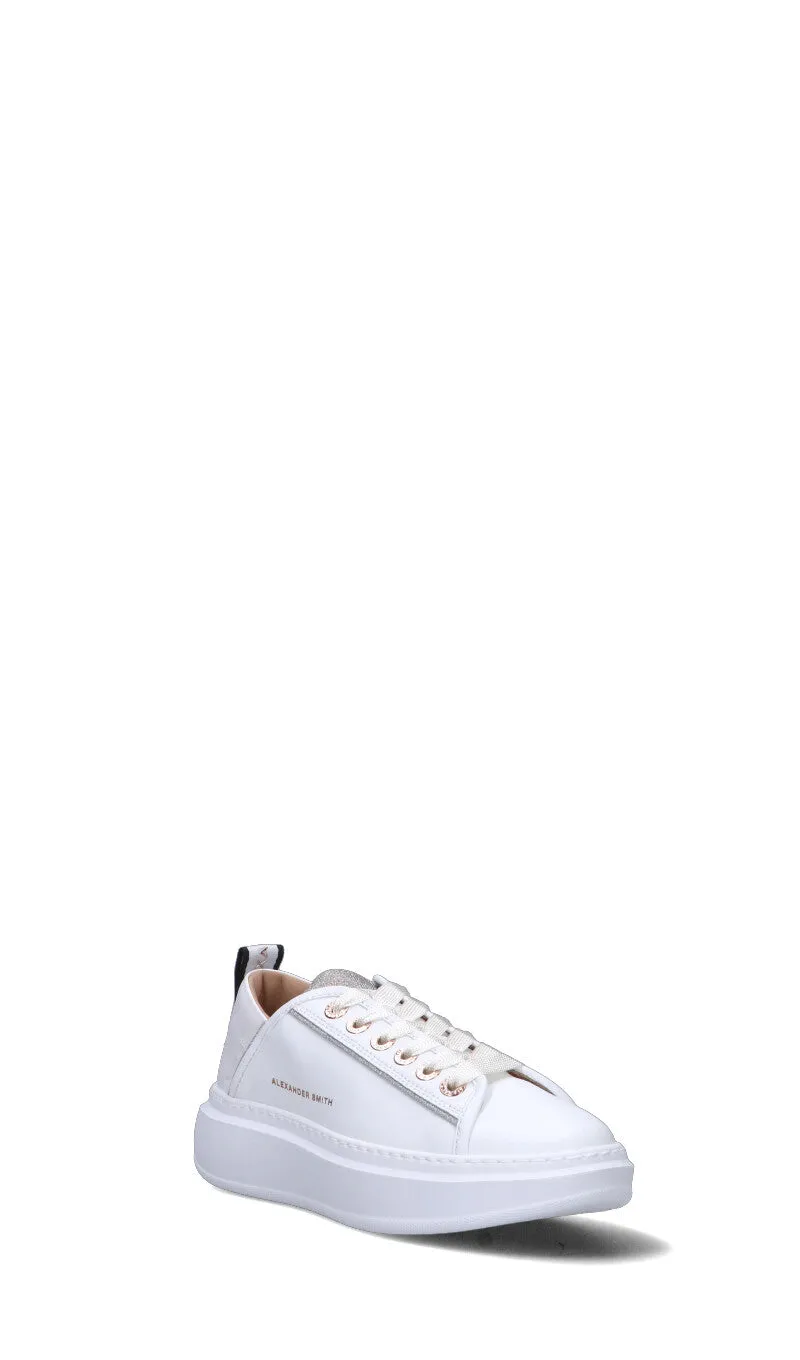 ALEXANDER SMITH Sneaker donna bianca in pelle