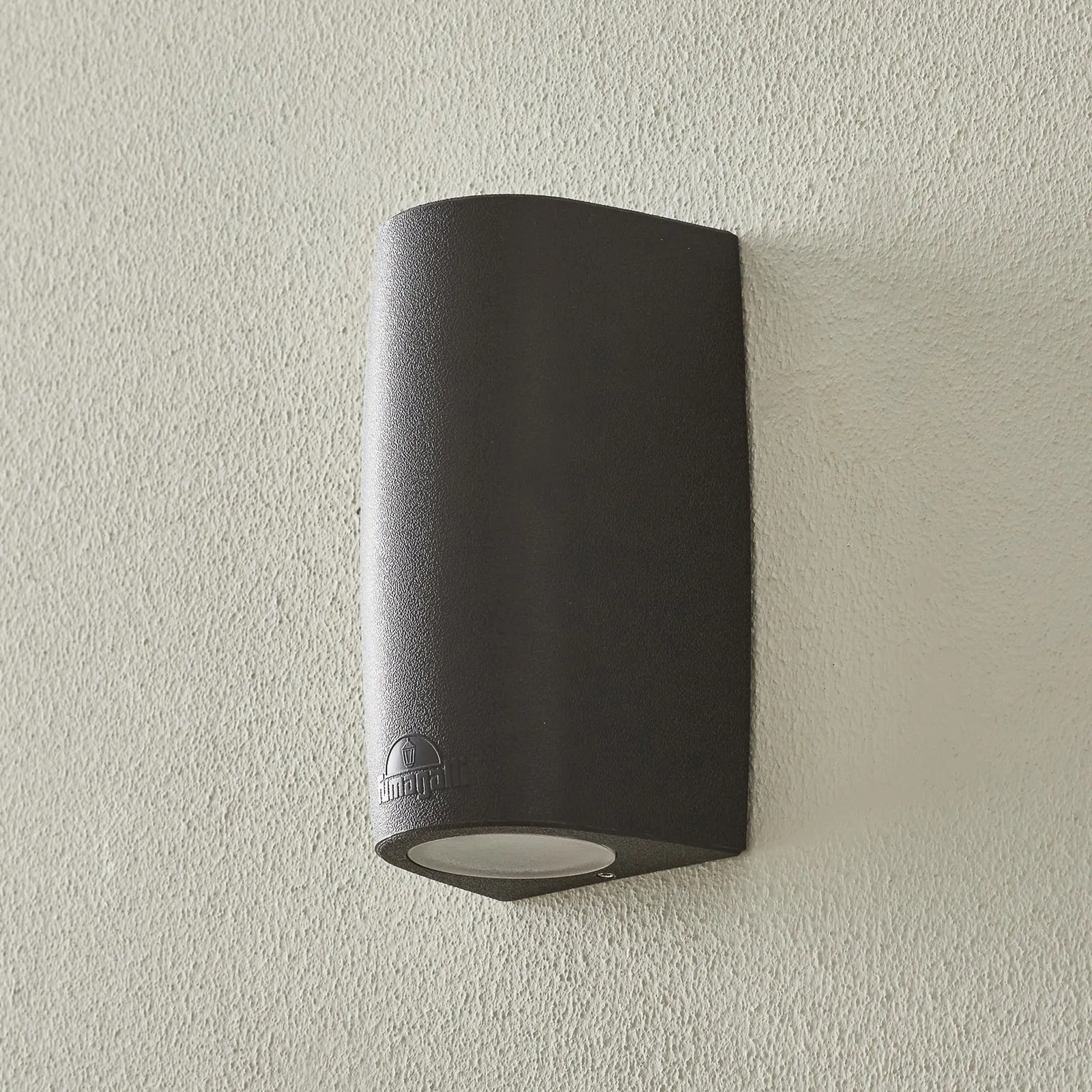 Applique da esterno Marta 90 nero/smerigliato GU10 CCT up/down