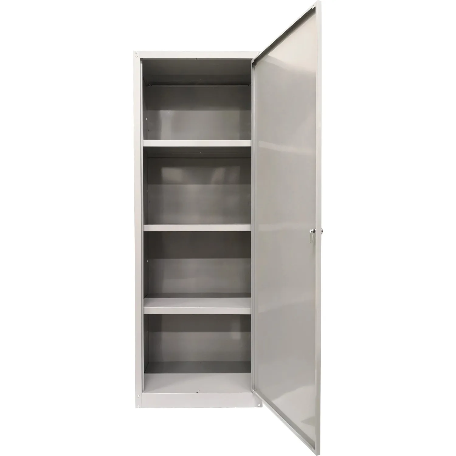 Armadio 4 piani 1 anta grigio in metallo 60x40x167cm