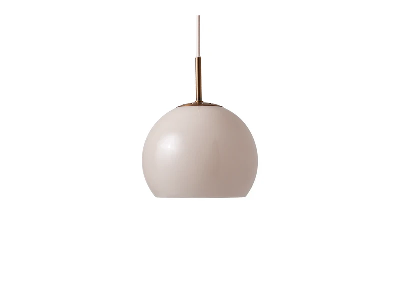 Ball Glass Lampada a Sospensione Ø18 Sabbia Grigio - Frandsen | Acquista online