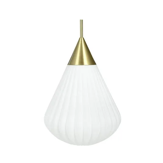 Ballon Lampada a Sospensione Large Opale/Ottone - DybergLarsen | Acquista online