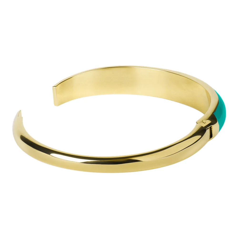Bangle Lady Sweet Acciaio Dorato Cristallo Bianco 1693033