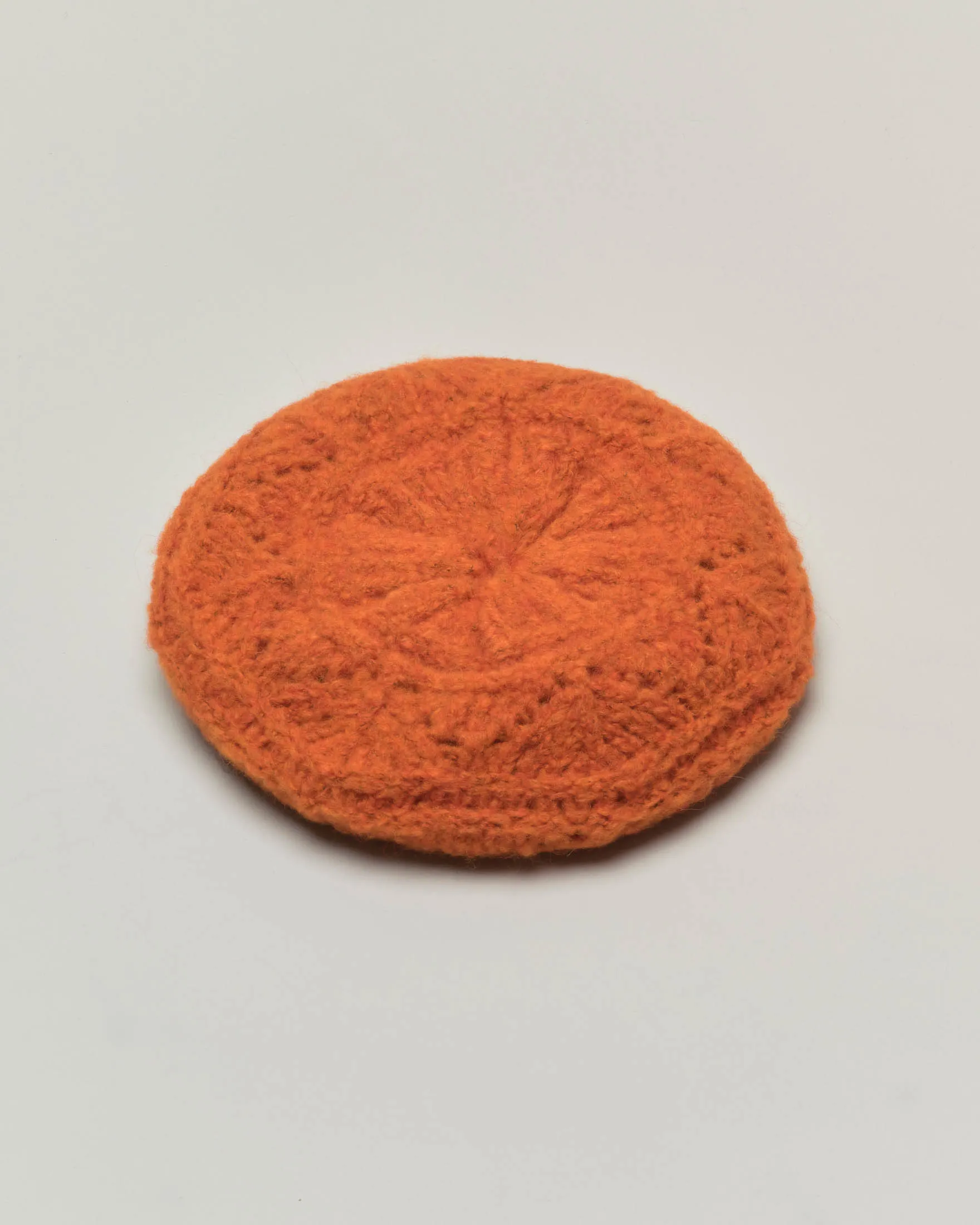 Basco arancione in lana e alpaca