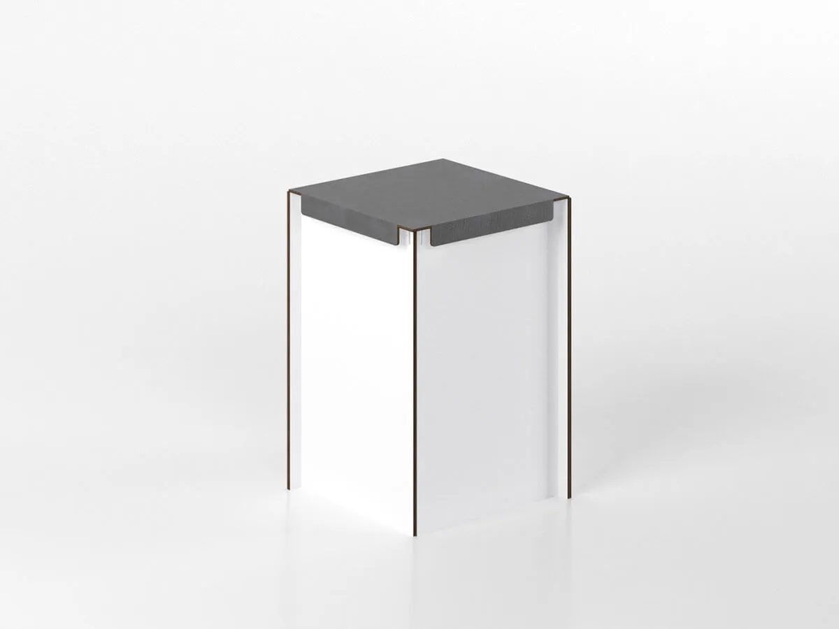 Base angolare 60 cm gres/antracite 'Cassandra'