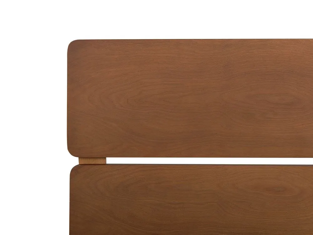 Bed Wood BOISSET 140 x 200 cm (EU Double) Dark Brown
