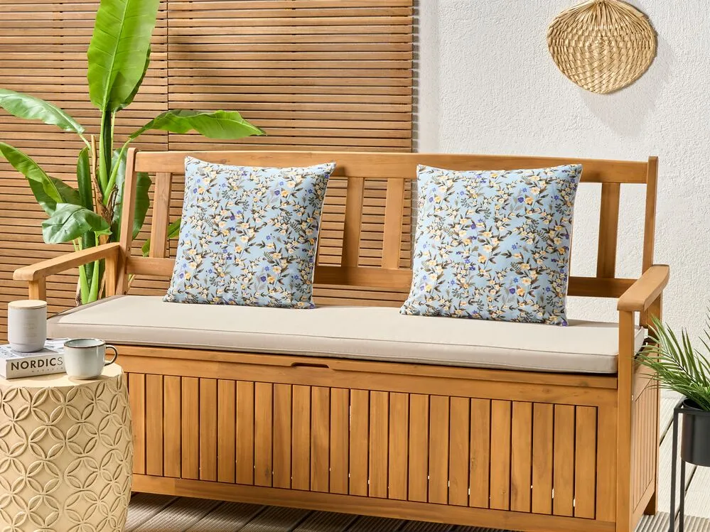 Bench Seat Pad Cushion SOVANA 45 x 148 cm Taupe