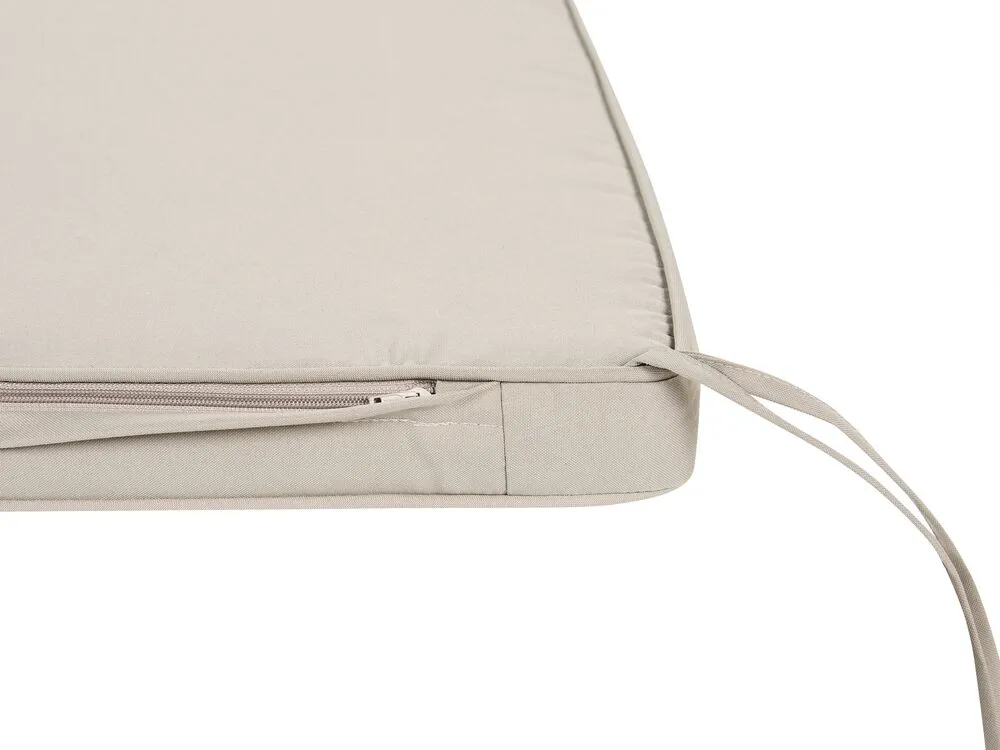 Bench Seat Pad Cushion SOVANA 45 x 148 cm Taupe