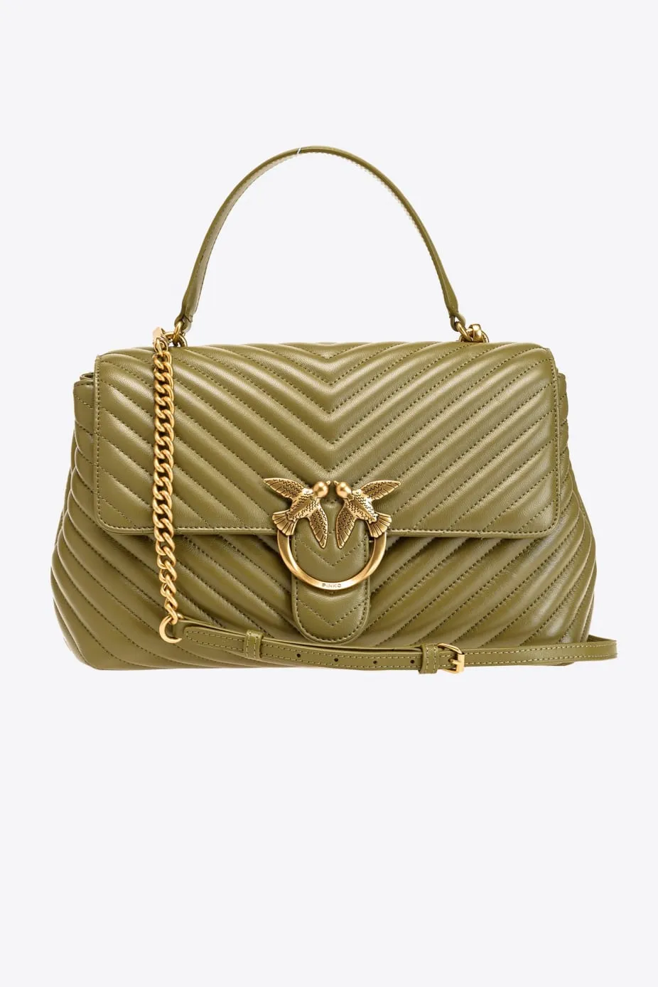 Big Lady Love Puff Chevron / Green Bag