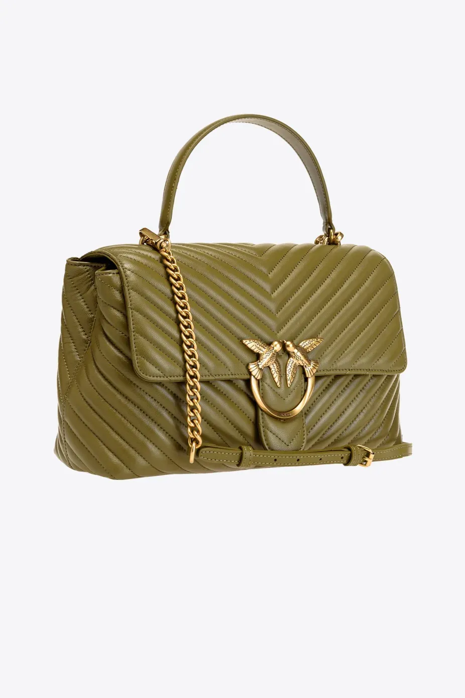 Big Lady Love Puff Chevron / Green Bag