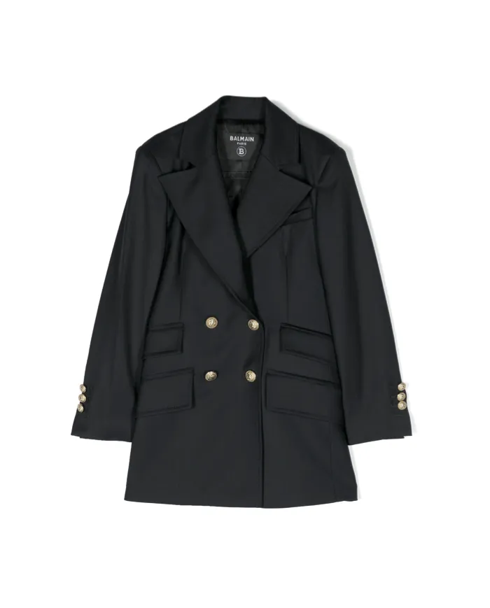 Blazer doppiopetto con revers a lancia