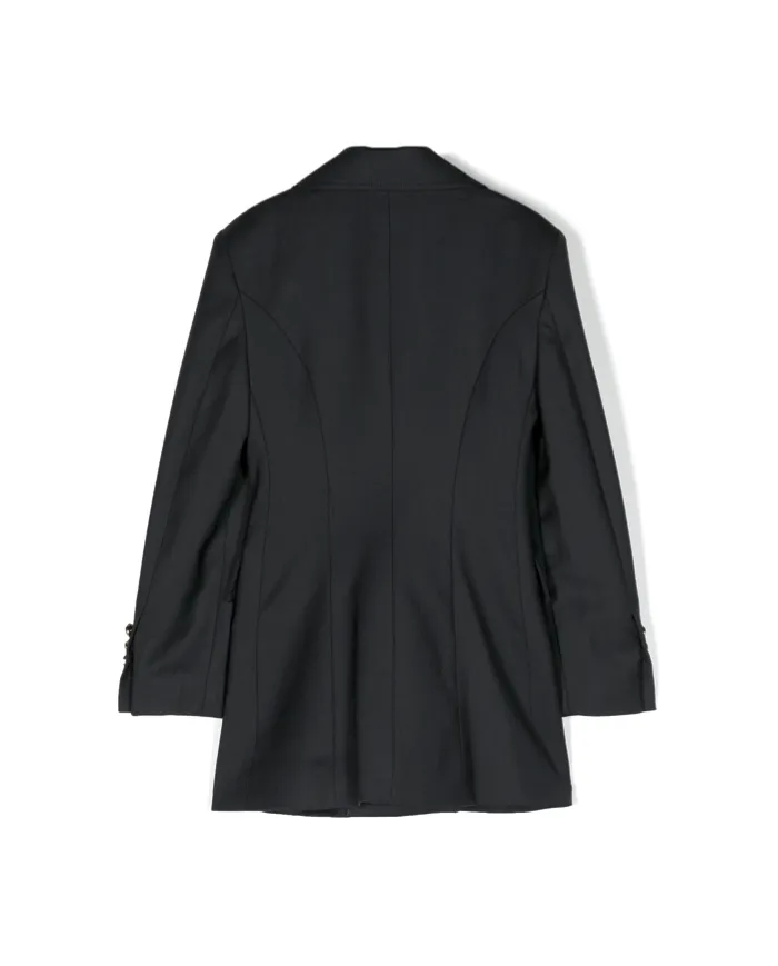 Blazer doppiopetto con revers a lancia