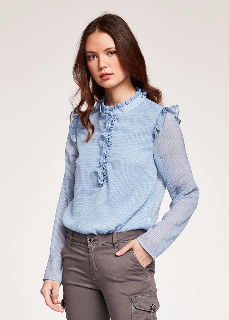 Blusa con rouche