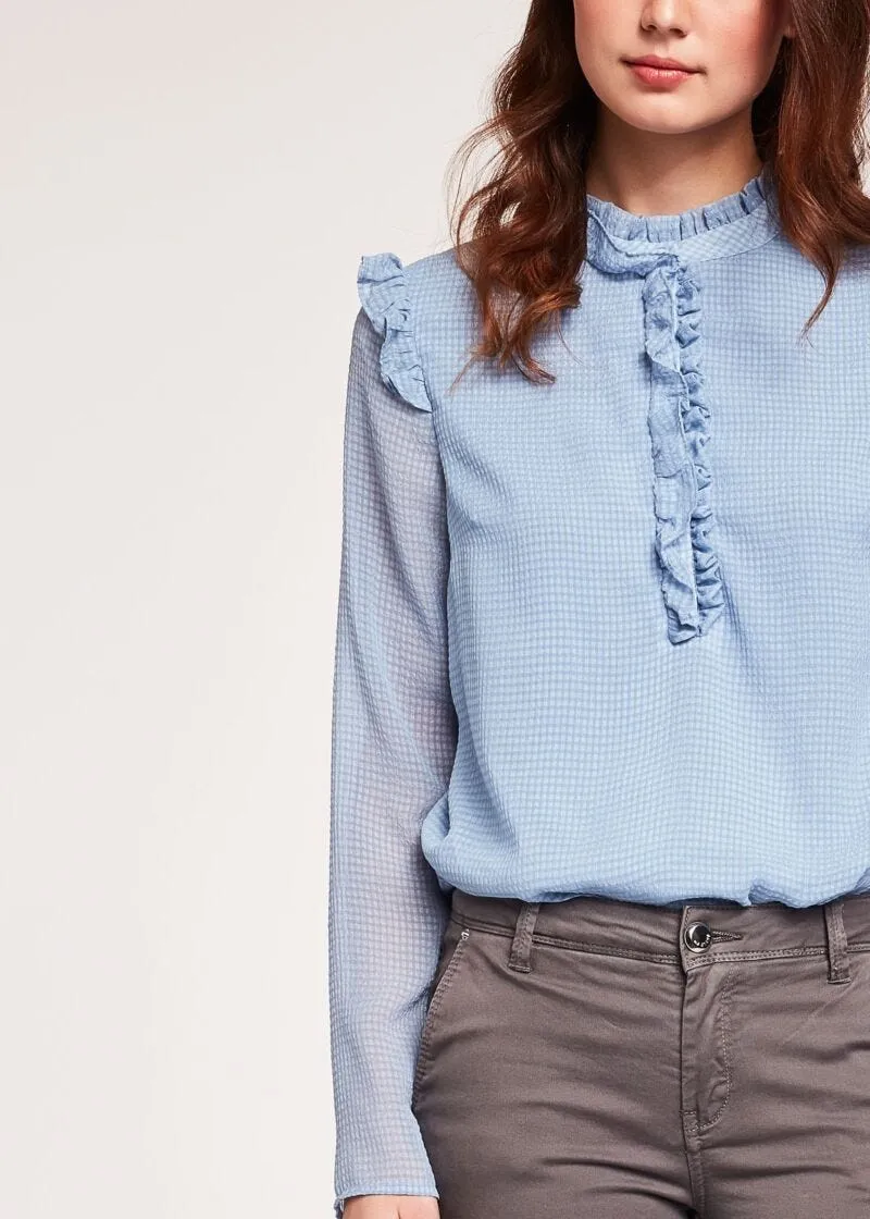 Blusa con rouche
