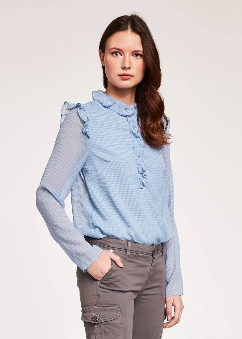 Blusa con rouche
