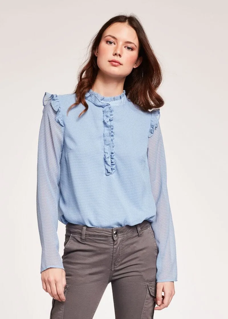 Blusa con rouche