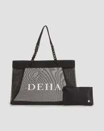 Borsa nera in rete da donna Deha Mesh Shopper