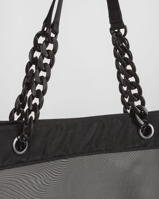 Borsa nera in rete da donna Deha Mesh Shopper