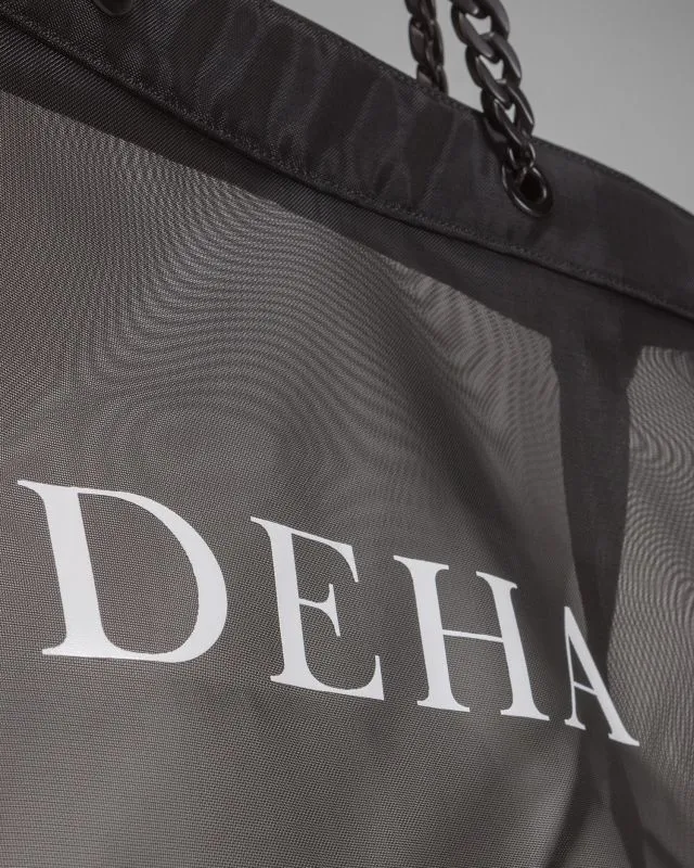Borsa nera in rete da donna Deha Mesh Shopper