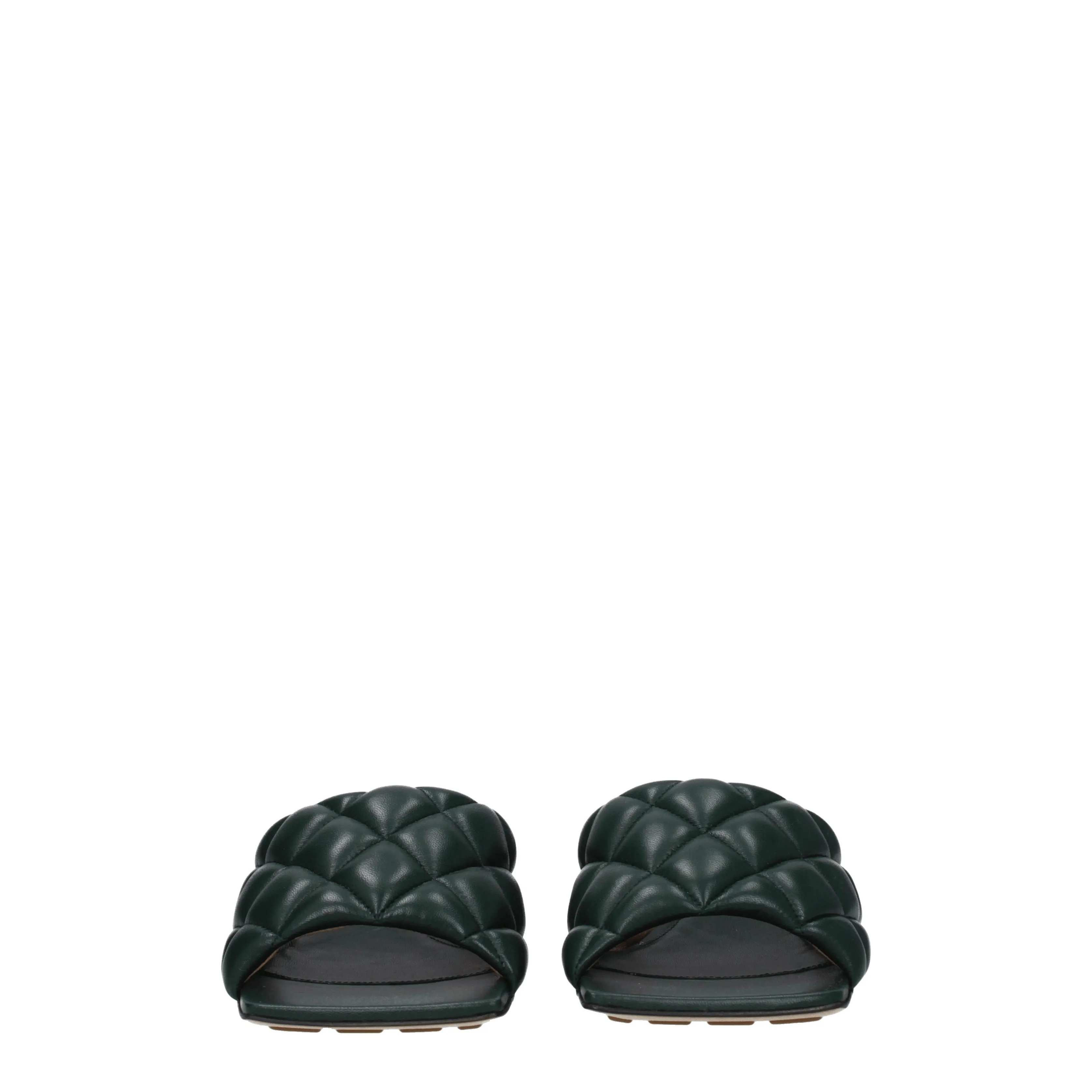 Bottega Veneta Ciabatte e Zoccoli Donna Pelle Verde/Verde Pino