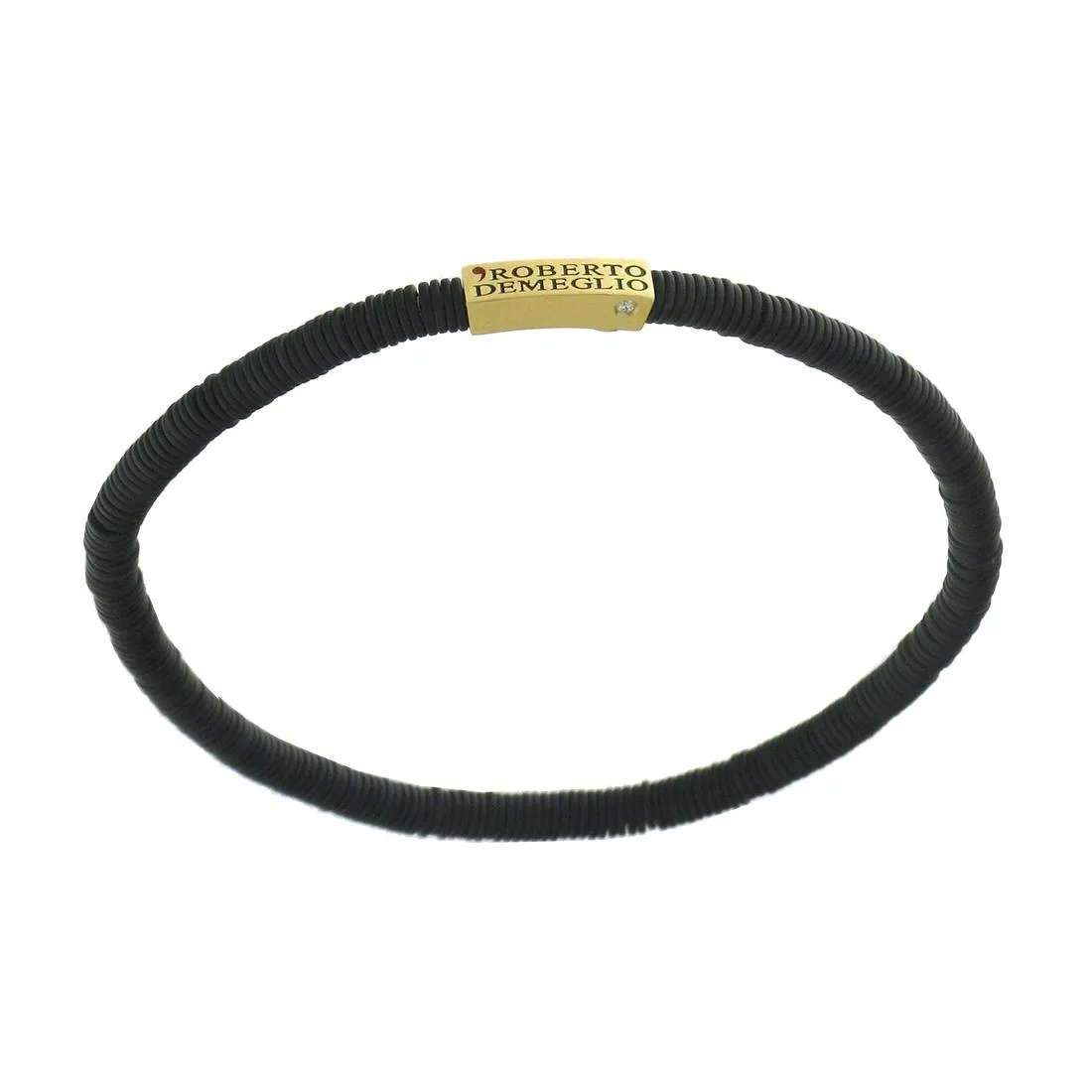 Bracciale in ceramica santinata nera