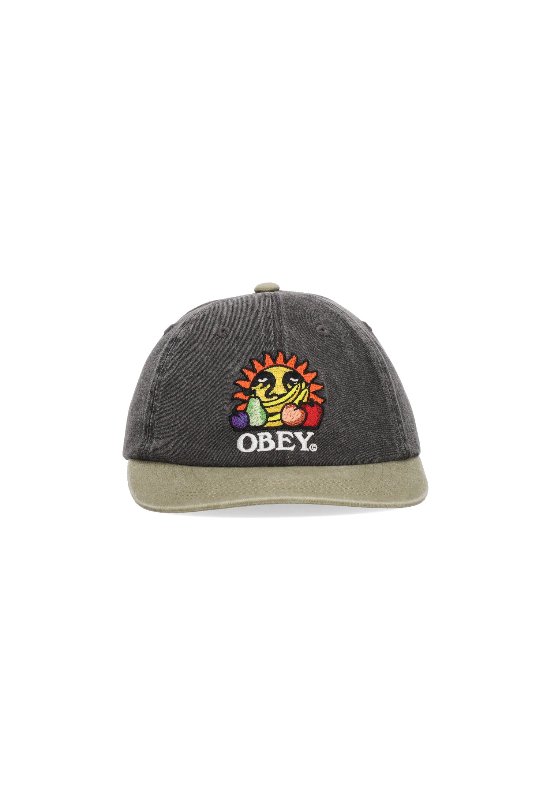 Cappellino Visiera Curva Uomo Pigment Fruits 6panel Snapback Black Multi