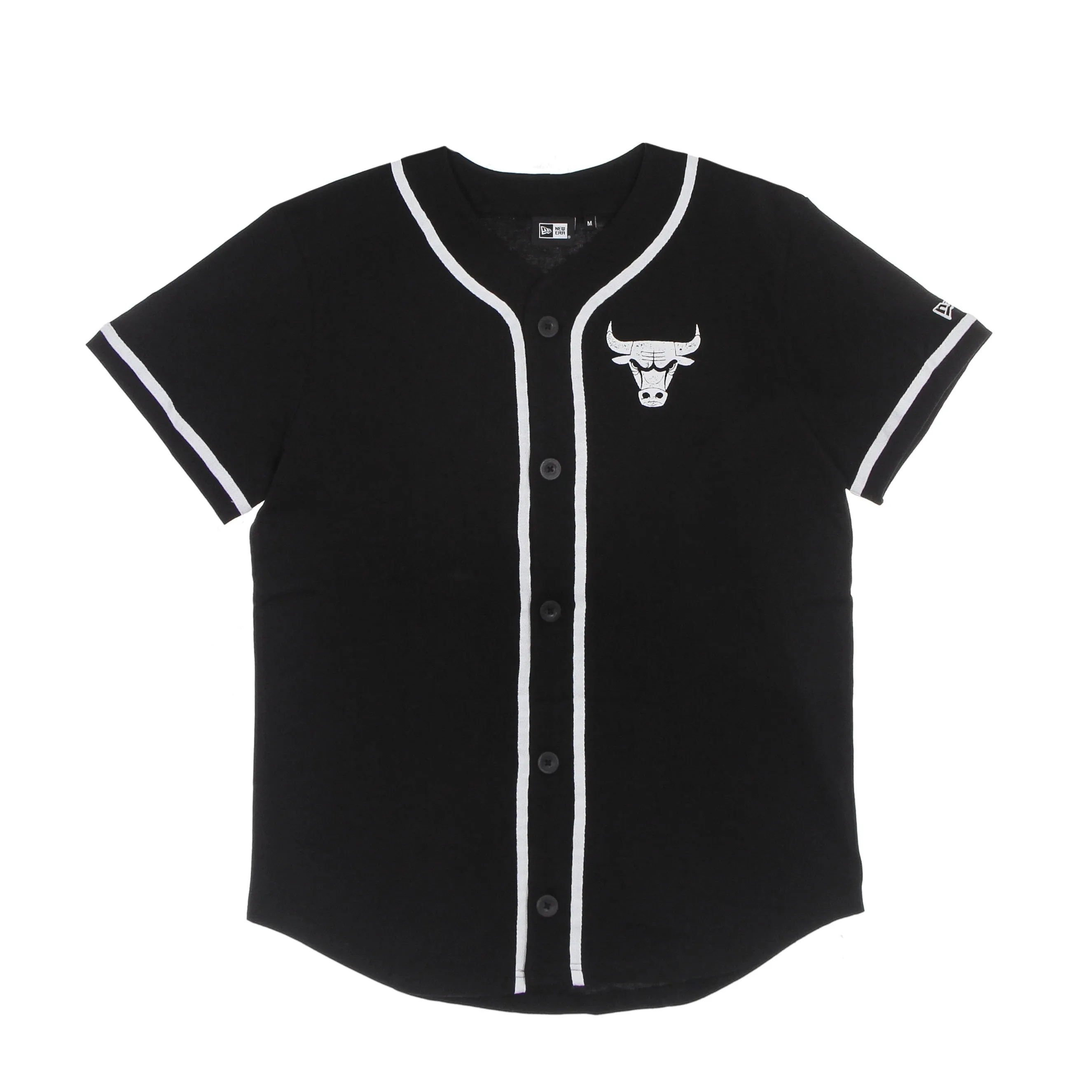 Casacca Bottoni Uomo Nba Distressed Logo Button Up Tee Chibul Black