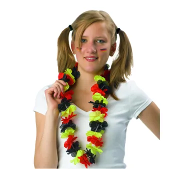 Catena Fan Hawaii in oro-nero-rosso