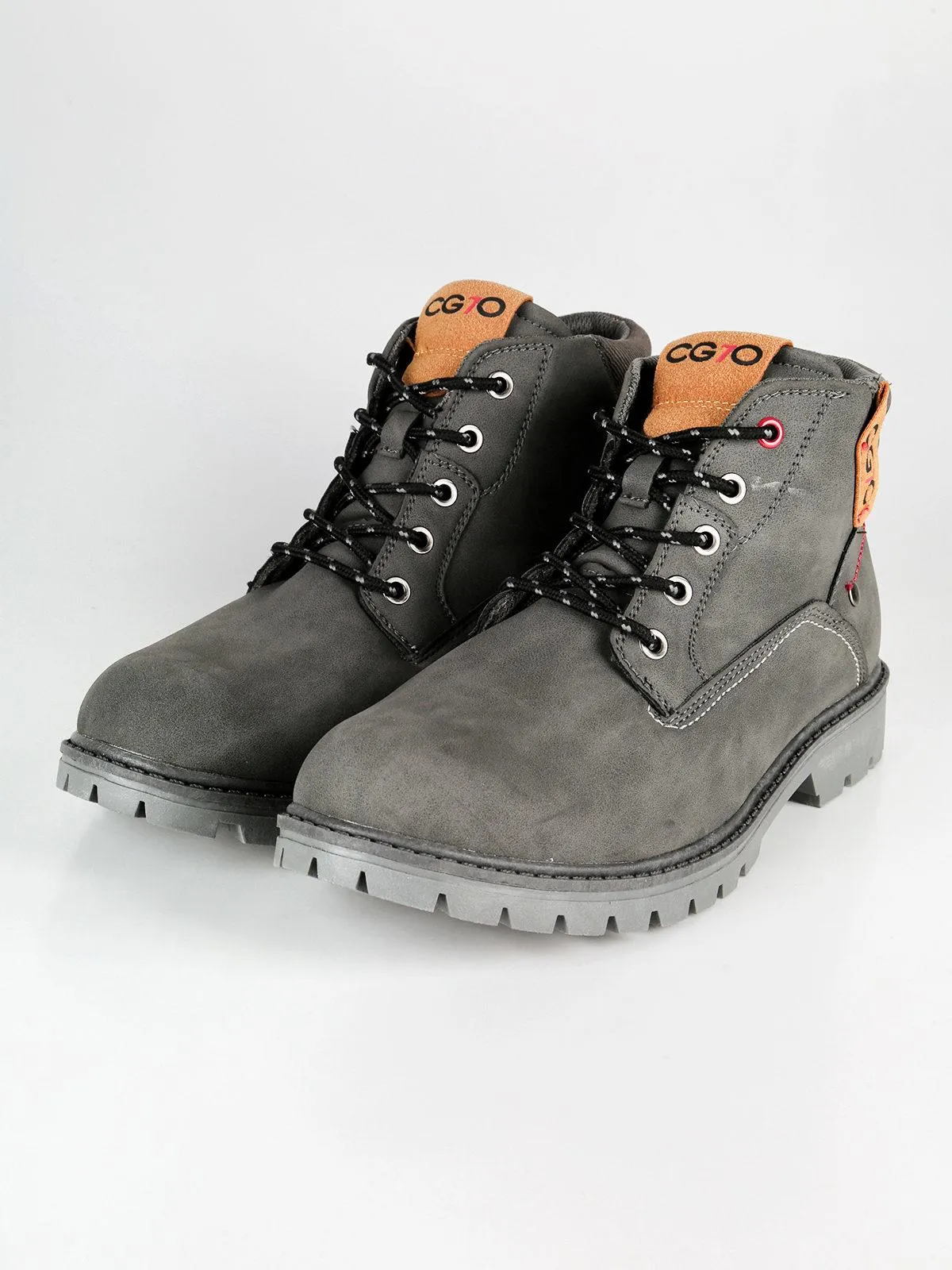 Cg7o Bottes en éco-cuir grises