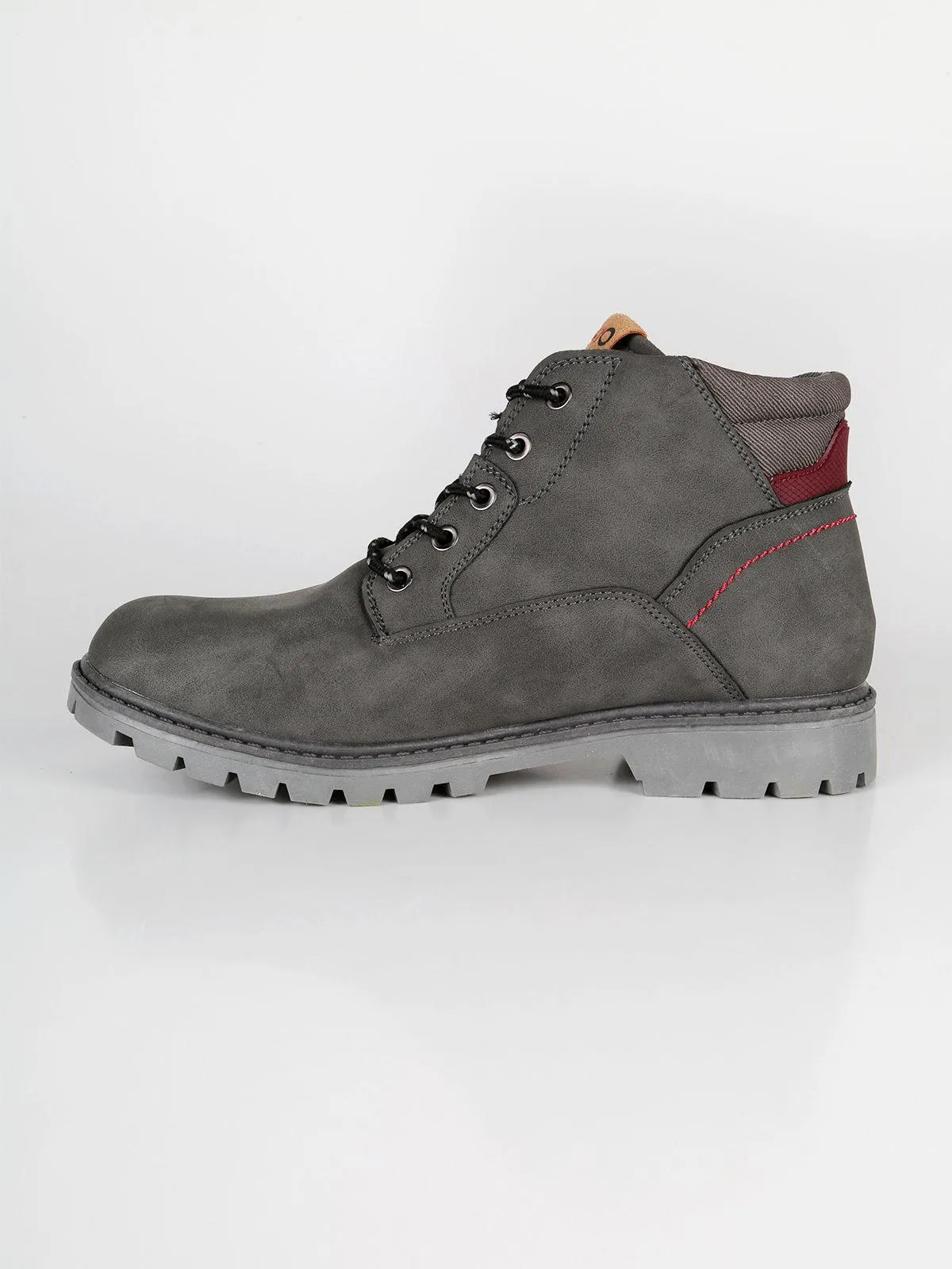 Cg7o Bottes en éco-cuir grises
