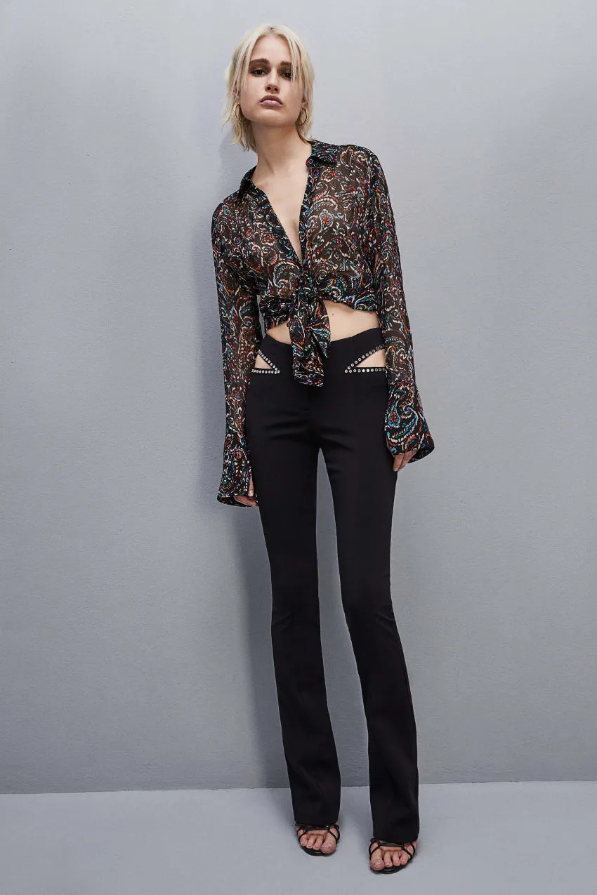 Chemise à manches longues avec imprimé