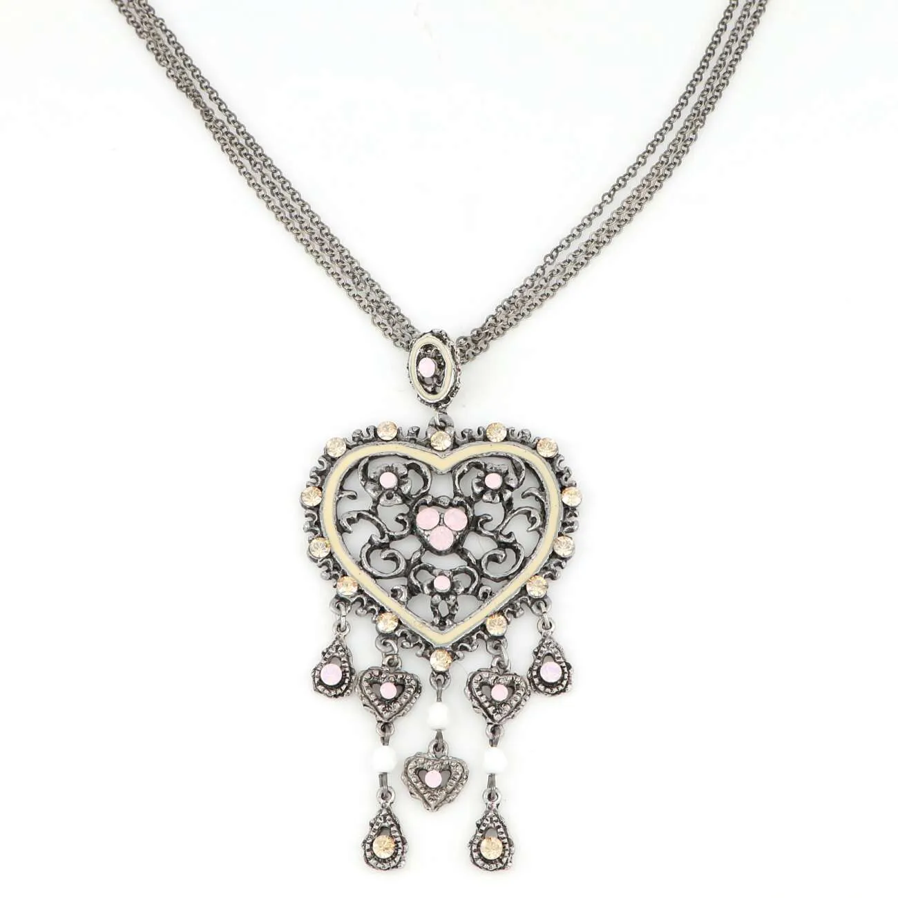 Collana inargento con cuore pendente VB00015