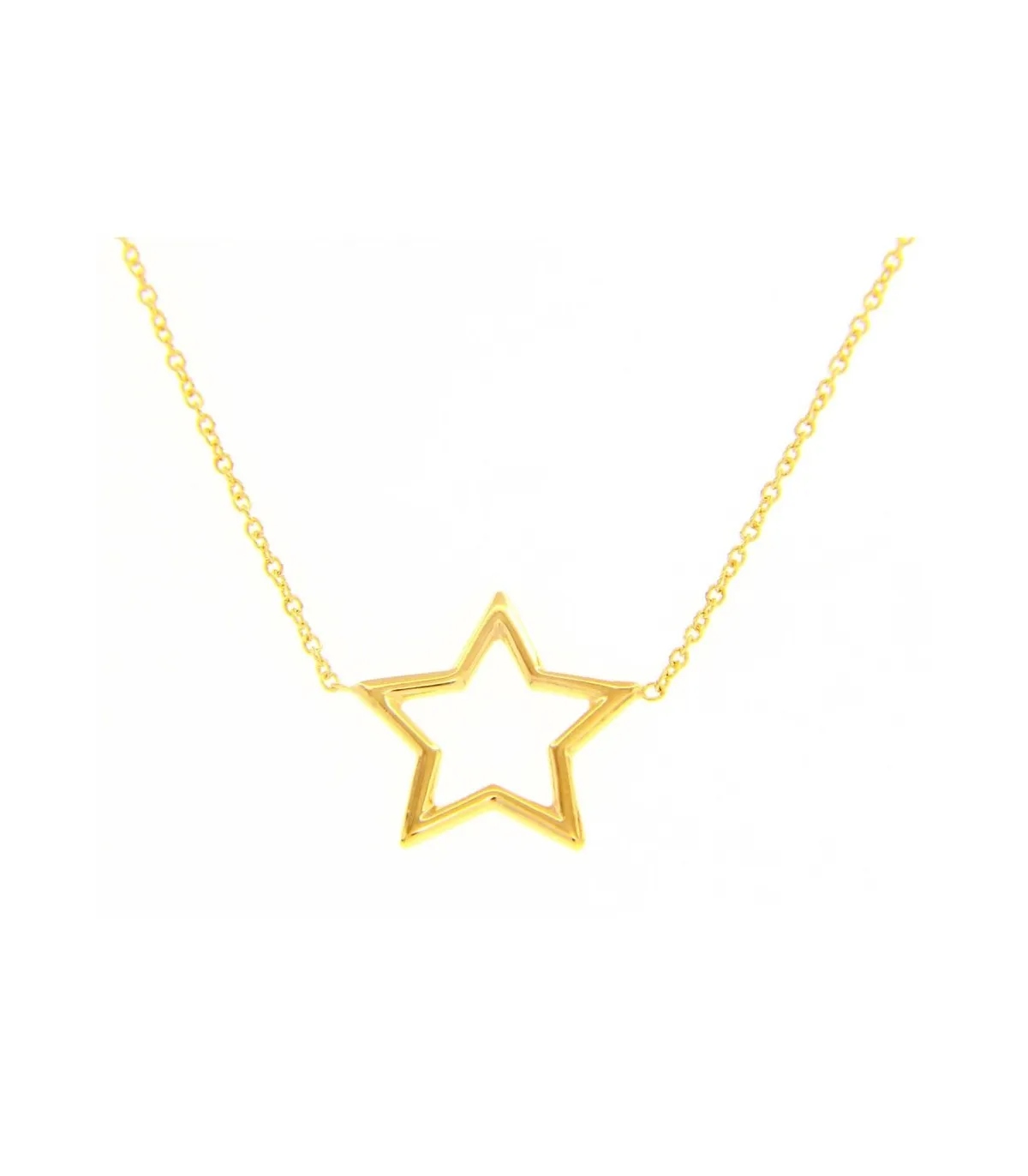 Collana Stella Oro Giallo 9kt