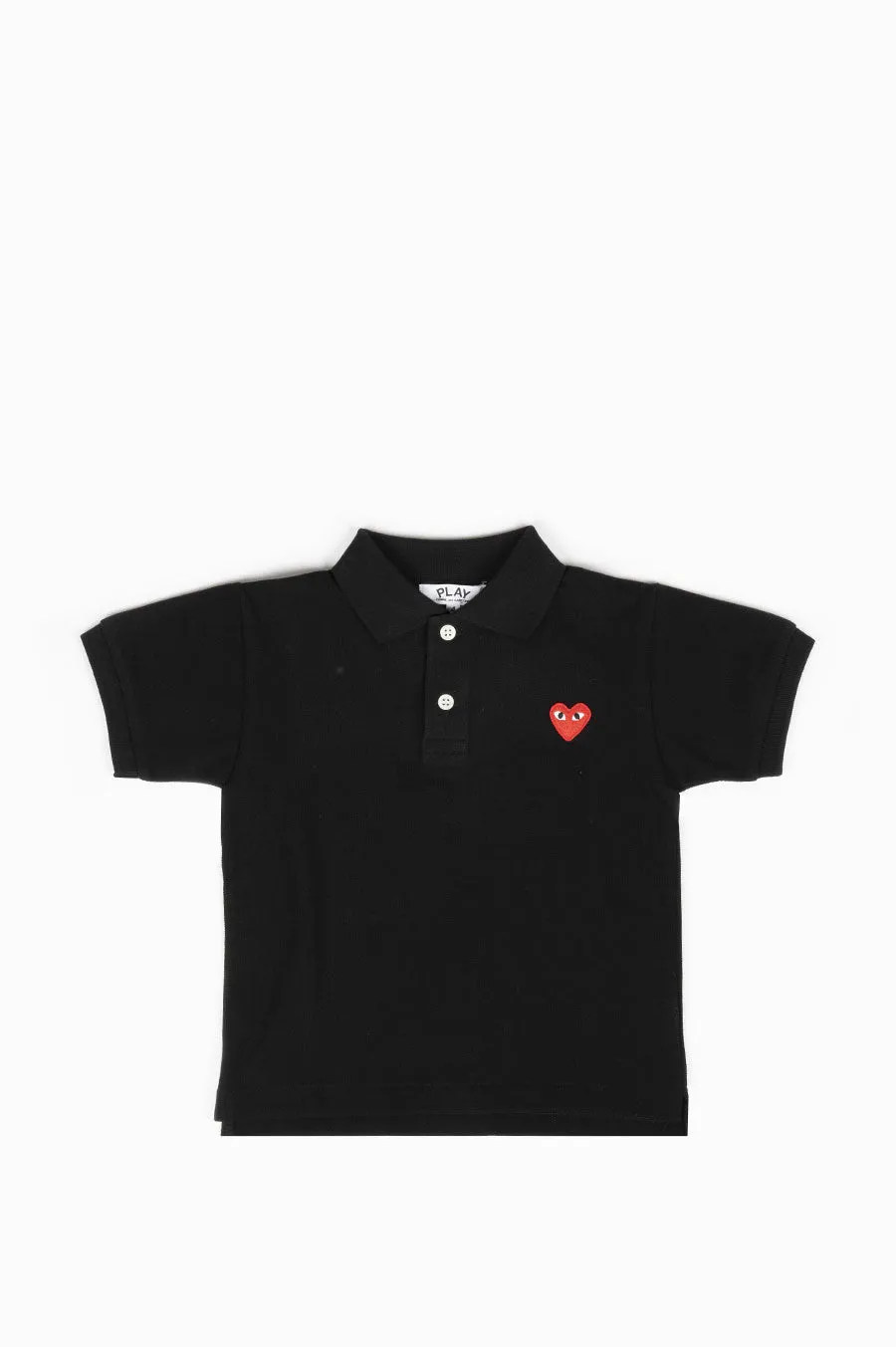 COMME DES GARCONS PLAY KIDS POLO TSHIRT BLACK